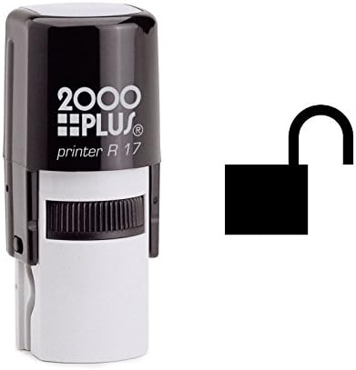 Open Padlock Self Inking Rubber Stamp (SH-6492)