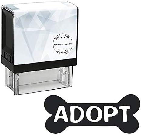 Adopt Dog Bone Self Inking Rubber Stamp (SH-80083)