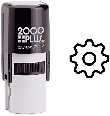 Small Gear Self Inking Rubber Stamp (SH-6658)