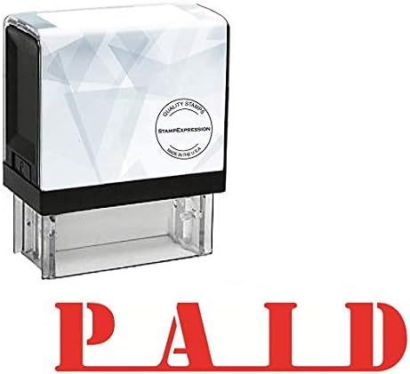 Paid Connected Letters Office Self Inking Rubber Stamp (SH-5111)