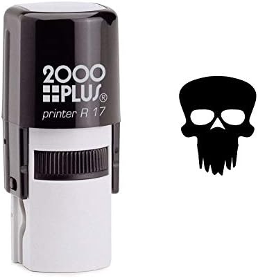 Hipster Skull Self Inking Rubber Stamp (SH-6597)