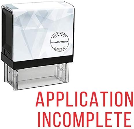 Application Incomplete Office Self Inking Rubber Stamp (SH-5662)