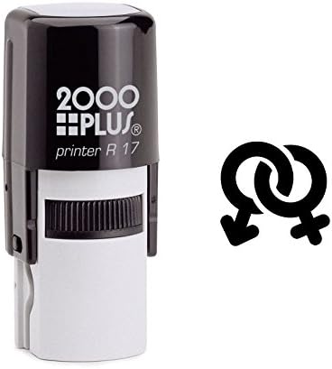 Interlocking Male And Female Symbols Self Inking Rubber Stamp (SH-6376)