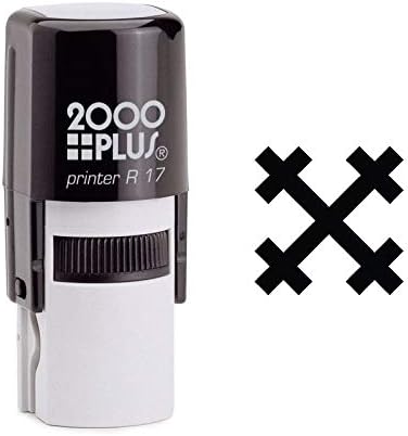 Contemporary Cross Self Inking Rubber Stamp (SH-6646)