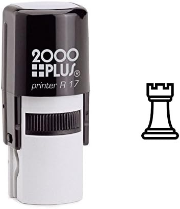 White Rook Chess Piece Self Inking Rubber Stamp (SH-6317)