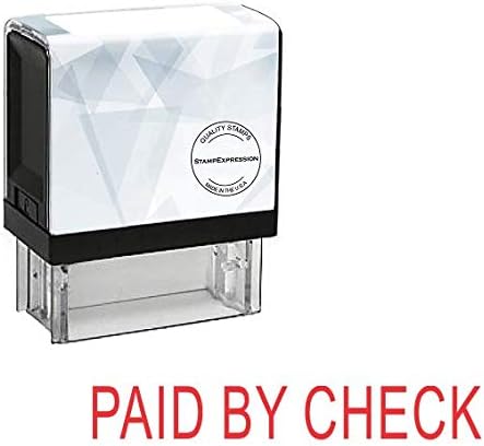 Paid by Check Office Self Inking Rubber Stamp (SH-5349)