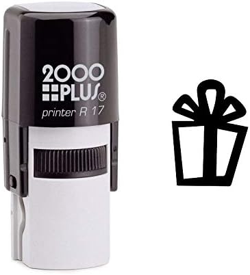 Christmas Gift with Large Bow Self Inking Rubber Stamp (SH-6922)