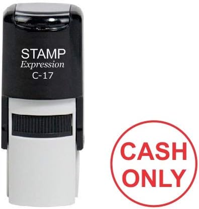 Cash Only Round Office Self Inking Rubber (SH-6977)