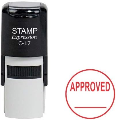 Approved with Line Office Self Inking Rubber Stamp (SH-6962)