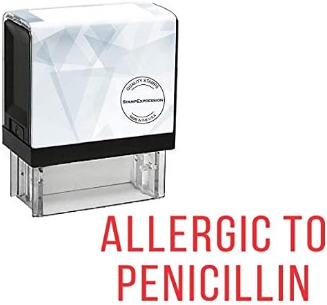 Allergic to PENICILLIN Office Self Inking Rubber Stamp (SH-5660)