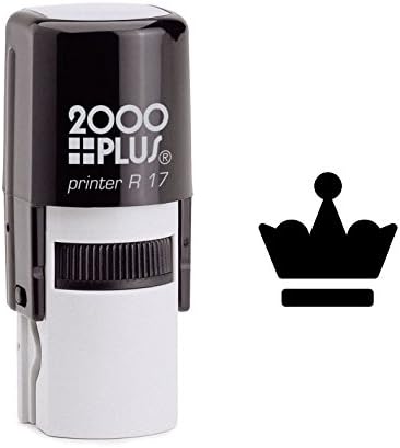 Elegant Queen's Crown Chess Piece Self Inking Rubber Stamp (SH-6360)