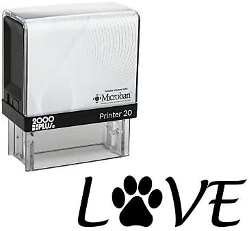 Love Dog Paw Self Inking Rubber Stamp (SH-8001)