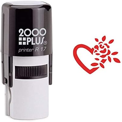 Rose Heart in Bloom Self Inking Rubber Stamp (SH-6950)