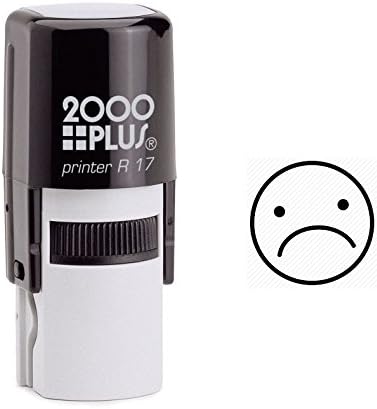 Sad Face Emoji Self Inking Rubber Stamp (SH-6186)