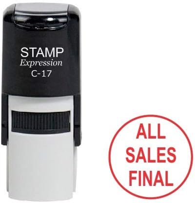 All Sales Final Round Office Self Inking Rubber Stamp (SH-6996)