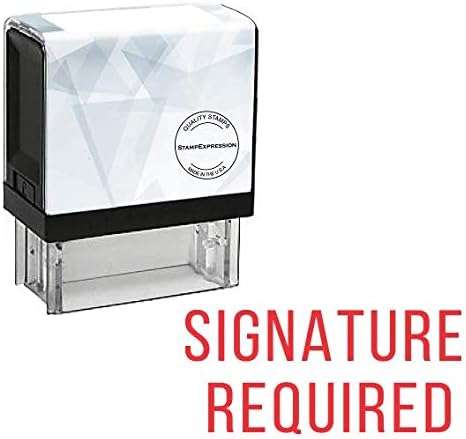 Signature Required Office Self Inking Rubber Stamp (SH-5391)