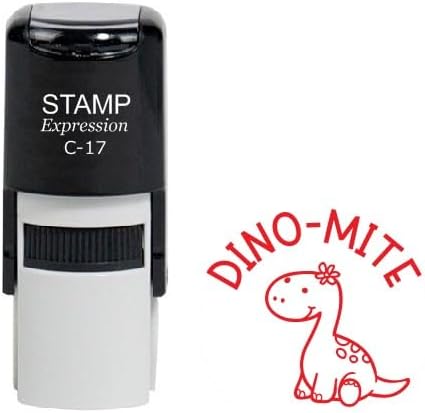 Dino-Mite Cute Little Dinosaur Teacher Stamp (SH-60033)