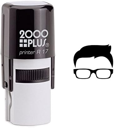 Boy Wearing Glasses Self Inking Rubber Stamp (SH-6071)
