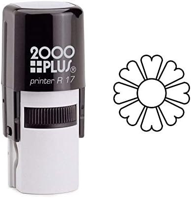 Spring Flower Outline Self Inking Rubber Stamp (SH-6849)