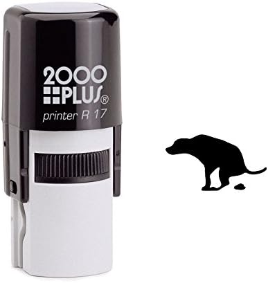 Pooping Dog Self Inking Rubber Stamp (SH-6090)