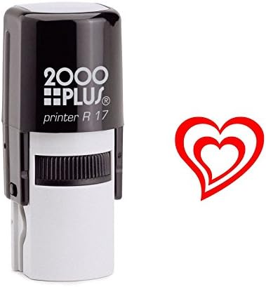 Heart in a Heart Self Inking Rubber Stamp (SH-6272)