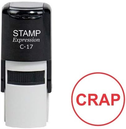 Crap Round Office Self Inking Rubber Stamp (SH-6987)