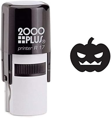 Grinning Halloween Lantern Pumpkin Self Inking Rubber Stamp (SH-6613)