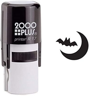 Night Bat And The Moon Halloween Self Inking Rubber Stamp (SH-6618)