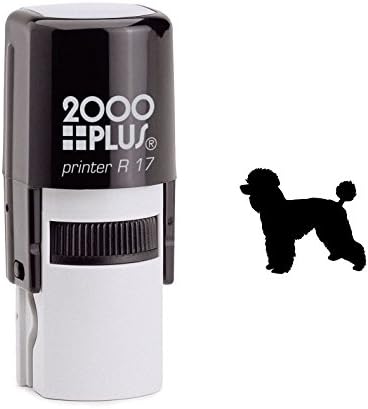 Black Poodle Self Inking Rubber Stamp (SH-6253)