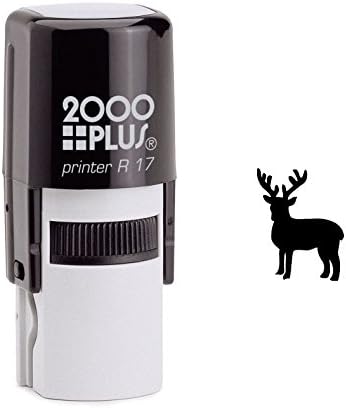 Reindeer Silhouette Self Inking Rubber Stamp (SH-6282)