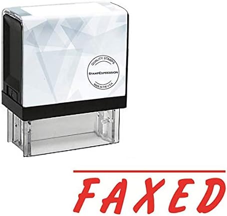 Faxed with line on top Office Self Inking Rubber Stamp (SH-5029)