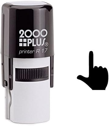 Hand Pointing Finger and Thumb Self Inking Rubber Stamp (SH-6098)