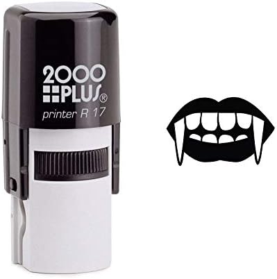 Vampire Teeth With Fangs Self Inking Rubber Stamp (SH-6818)