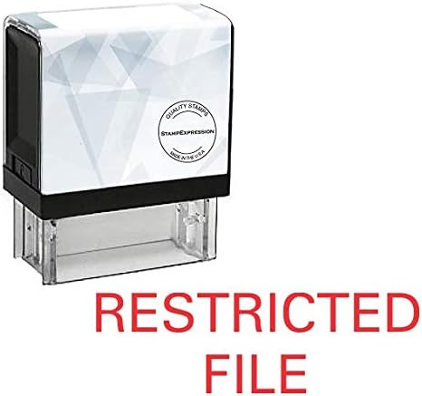 Filing Stamp Restricted File Office Self Inking Rubber Stamp (SH-5612)