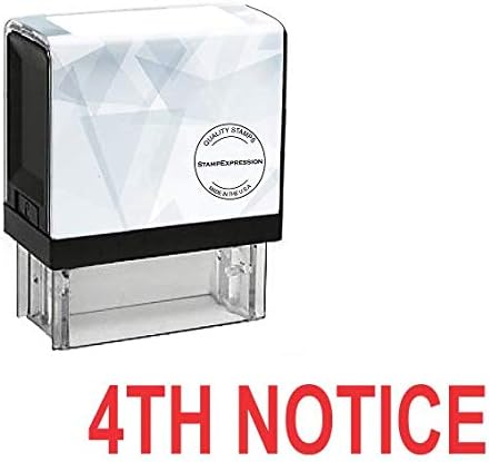 4th Notice Office Self Inking Rubber Stamp (SH-5177)