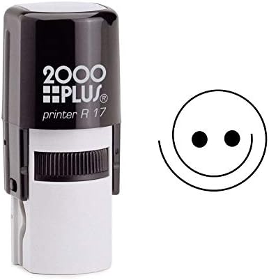 Open Smiley Face Emoji Self Inking Rubber Stamp (SH-6934)