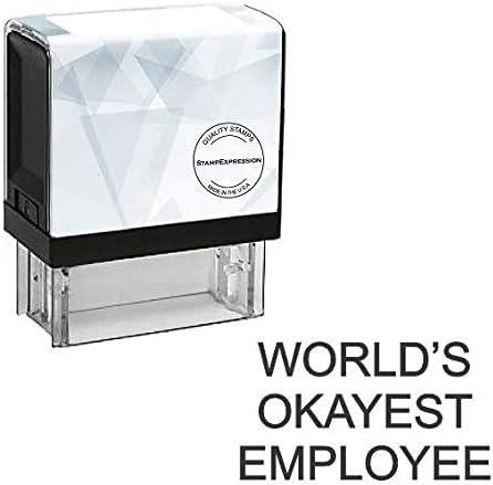 World's Okayest Employee Self Inking Rubber Stamp (SH-80081)