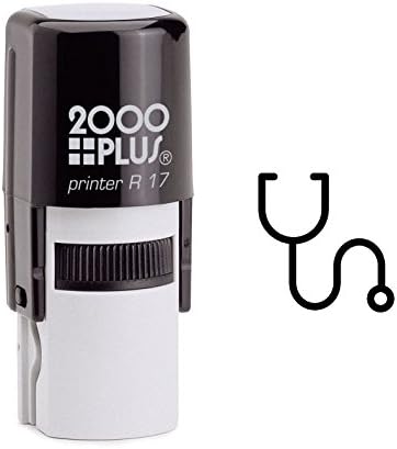 Doctor's or Nurse Stethoscope Self Inking Rubber Stamp (SH-6411)