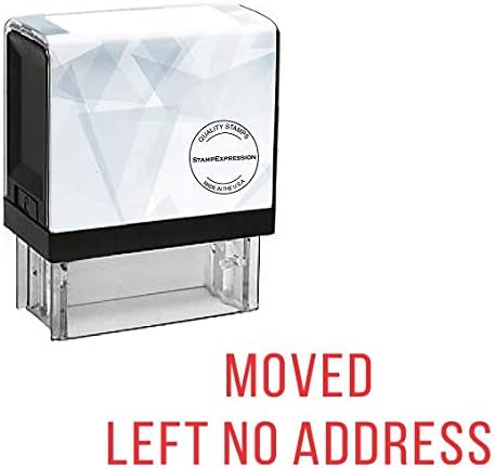 Moved Left NO Address Office Self Inking Rubber Stamp (SH-5560)