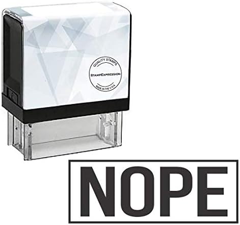 Nope with Frame Self Inking Rubber Stamp (SH-80030)