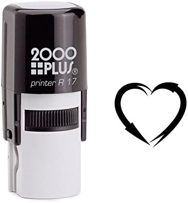 Arrow Hearts Self Inking Rubber Stamp (SH-6037)