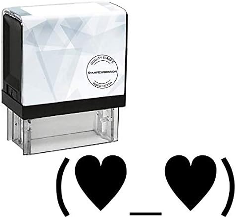 Heart Underscore Heart Self Inking Rubber Stamp (SH-80090)