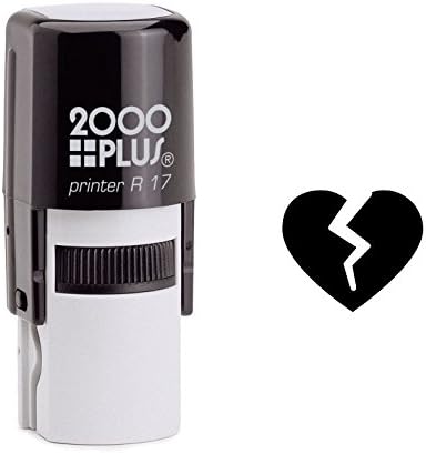 Broken Heart Self Inking Rubber Stamp (SH-6264)