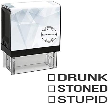 Drunk Stone or Stupid Self Inking Rubber Stamp (SH-80062)