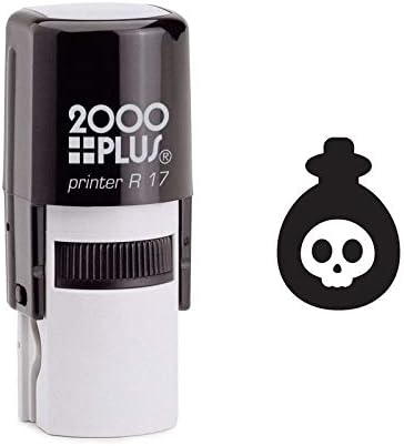 Poison Bottle With Skull Self Inking Rubber Stamp (SH-6945)