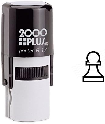 Pawn Outline Chess Piece Self Inking Rubber Stamp (SH-6269)