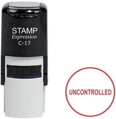 Uncontrolled Round Office Self Inking Rubber Stamp (SH-6970)