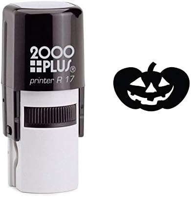 Smiling Pumpkin Lantern Self Inking Rubber Stamp (SH-6919)