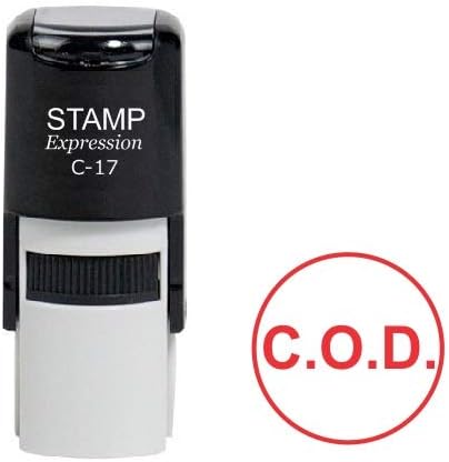 C.O.D Round Office Self Inking Rubber Stamp (SH-6988)