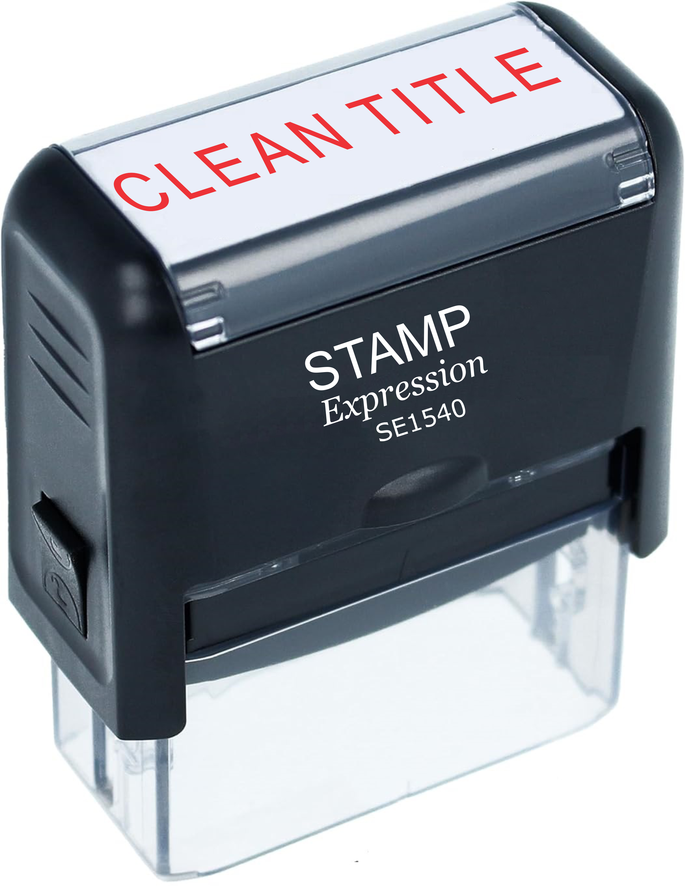 Clean Title Office Self Inking Rubber Stamp (50277)